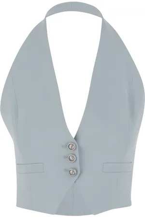 Pinko Dames, Jassen, Blauw, Maat: M Leer
