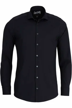 Hatico Heren, Overhemden, Zwart, Maat: 3XL