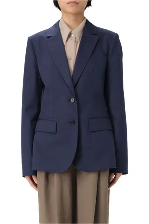 Alberta Ferretti Dames, Jassen, Blauw, Maat: L Katoen