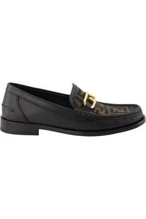 Fendi Heren, Schoenen, Zwart, Maat: 40 EU Leer