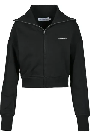 Calvin Klein Dames, Sweatshirts & Hoodies, Zwart, Maat: XS Katoen