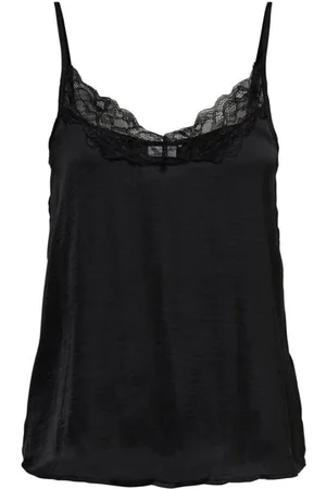 JACQUELINE DE YONG Dames, Tops, Zwart, Maat: L Poliester