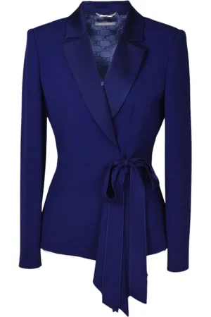 Alberta Ferretti Dames, Jassen, Blauw, Maat: M Viscose