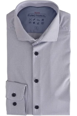 Hatico Heren, Overhemden, Blauw, Maat: 8XL