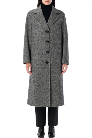 Dolce & Gabbana Dames, Mantels, Zwart, Maat: S Wol