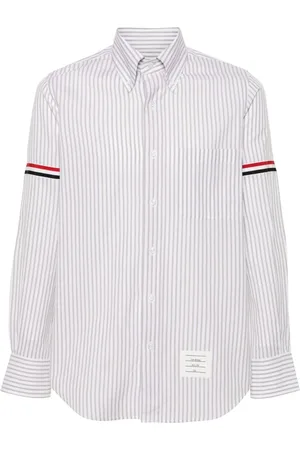 Thom Browne Heren, Overhemden, Grijs, Maat: L