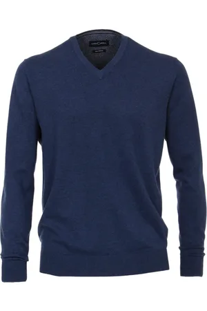 Casa Moda Heren, Truien, Blauw, Maat: L