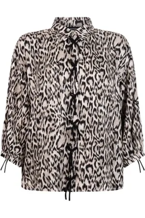 Jansen Amsterdam Dames, Blouses & Shirts, Veelkleurig, Maat: 2XL