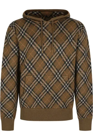 Burberry Heren, Sweatshirts & Hoodies, Bruin, Maat: M Wol