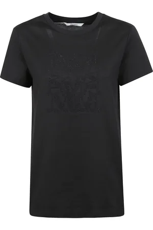 Max Mara Dames, Tops, Zwart, Maat: S Katoen
