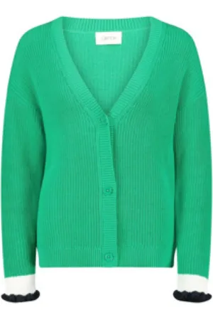 Cartoon Dames, Truien, Groen, Maat: M