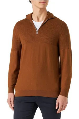 JACK & JONES Heren, Truien, Bruin, Maat: S