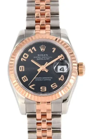 Rolex Heren, Pre-owned, Zwart, Maat: ONE Size