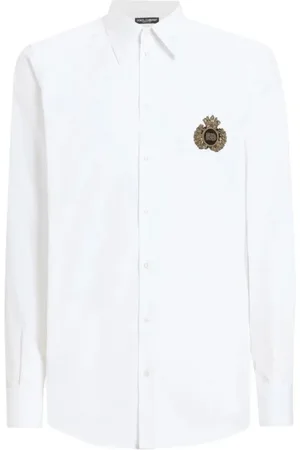 Dolce & Gabbana Heren, Overhemden, Wit, Maat: XL Katoen