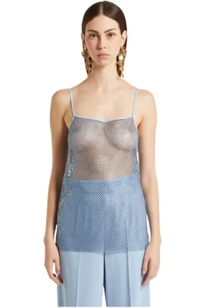 MARELLA Dames, Tops, Blauw, Maat: M