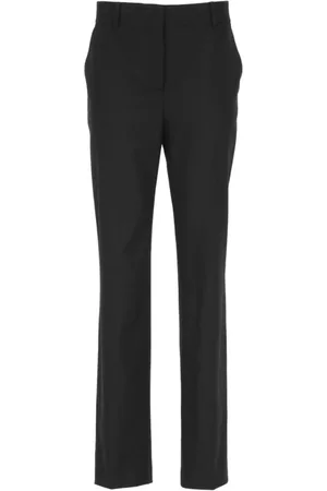 Alberta Ferretti Dames, Broeken, Zwart, Maat: M Leer