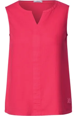 CECIL Dames, Tops, Roze, Maat: S Linnen