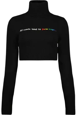 Palm Angels Dames, Truien, Zwart, Maat: M