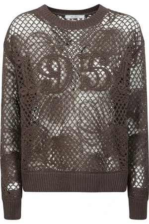 Max Mara Dames, Truien, Bruin, Maat: S Katoen