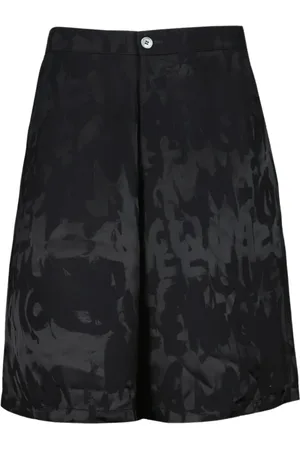 Alexander McQueen Heren, Korte broeken, Zwart, Maat: L Viscose