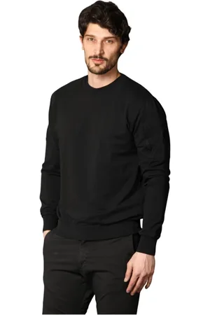 Masons Heren, Sweatshirts & Hoodies, Zwart, Maat: L Katoen