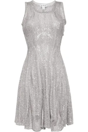 Alaïa Unisex, Jurken, Grijs, Maat: S