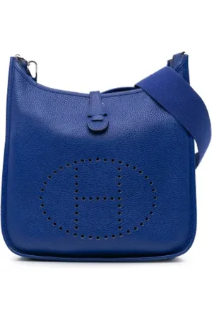 Hermès Dames, Pre-owned, Blauw, Maat: ONE Size Leer