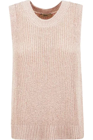 HERNO Dames, Truien, Roze, Maat: M Katoen