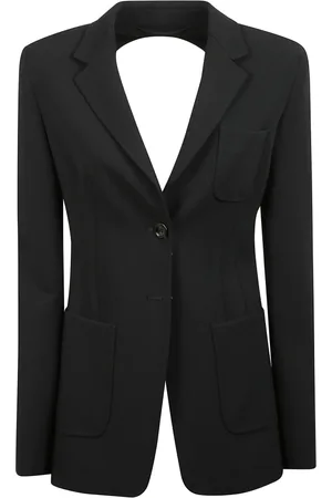 Max Mara Dames, Jassen, Zwart, Maat: M Tweed