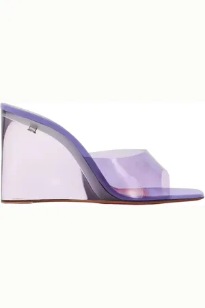 Amina Muaddi Dames, Schoenen, Paars, Maat: 39 EU