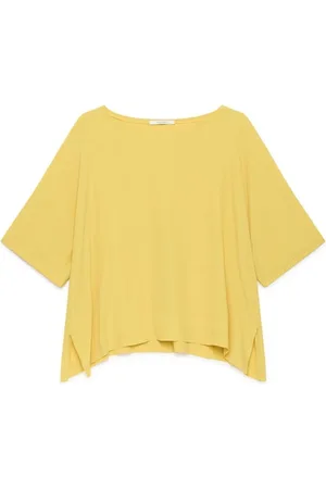 Maliparmi Dames, Blouses & Shirts, Geel, Maat: S Zijde