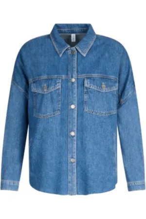 Liu Jo Dames, Jassen, Blauw, Maat: M Denim