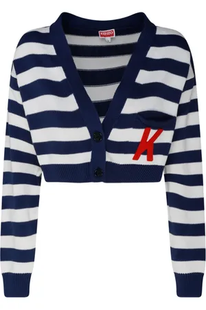 Kenzo Dames, Truien, Blauw, Maat: M Katoen