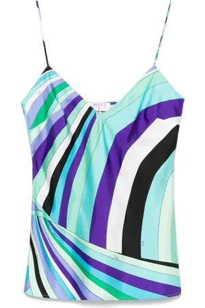 Emilio Pucci Dames, Tops, Groen, Maat: M