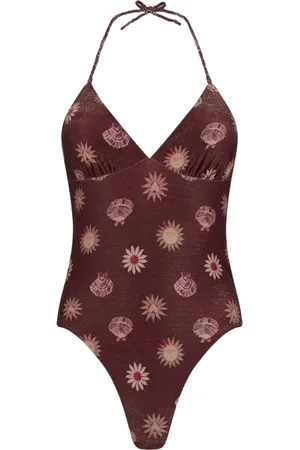 Fabienne Chapot Dames, Badkleding, Bruin, Maat: XL