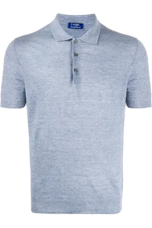BARBA Heren, Tops, Blauw, Maat: XL Linnen