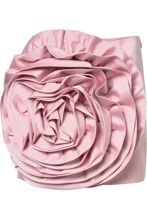 ROTATE Dames, Rokken, Roze, Maat: S Satijn