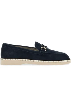 Hogan Dames, Schoenen, Blauw, Maat: 35 EU Linnen