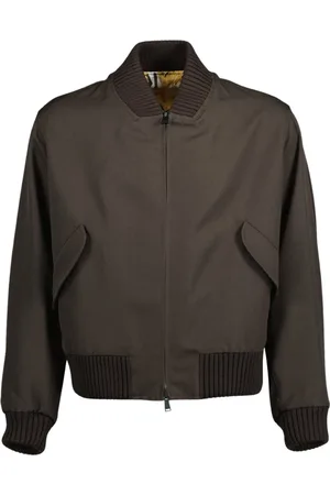 Fendi Heren, Jassen, Bruin, Maat: M Wol