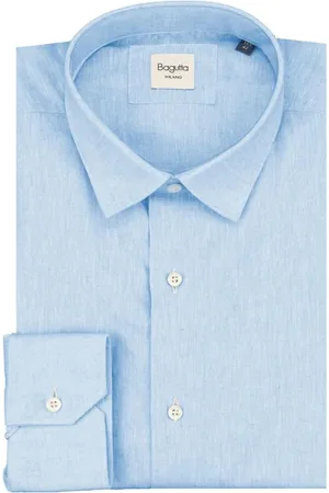 BAGUTTA Heren, Overhemden, Blauw, Maat: XS Katoen