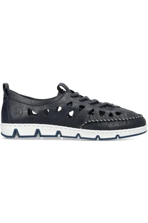 Rieker Dames, Schoenen, Blauw, Maat: 39 EU Leer