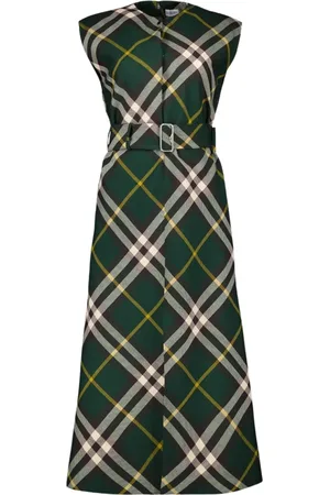 Burberry Dames, Jurken, Groen, Maat: 2XS Wol