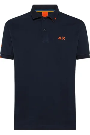 sun68 Heren, Tops, Blauw, Maat: L Katoen