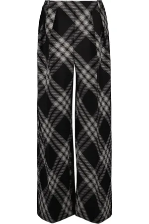 Burberry Dames, Broeken, Zwart, Maat: XS Wol