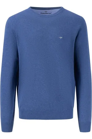 Fynch-Hatton Heren, Truien, Blauw, Maat: 2XL