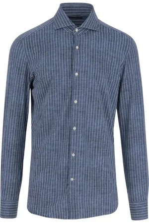 Brian Dales Heren, Overhemden, Blauw, Maat: M