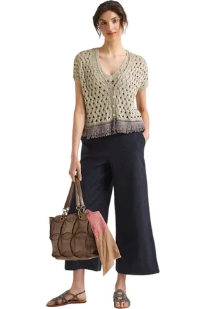 Maliparmi Dames, Truien, Geel, Maat: L Viscose
