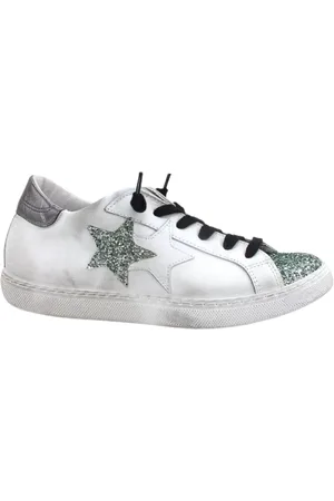 2STAR Dames, Schoenen, Wit, Maat: 36 EU Leer
