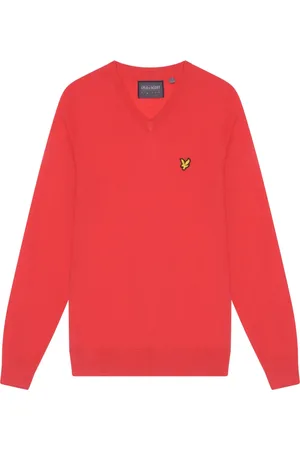 Lyle & Scott Heren, Truien, Rood, Maat: 2XL Wol