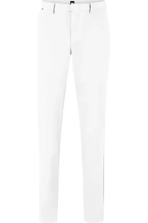 HUGO BOSS Heren, Broeken, Wit, Maat: W38 L32 Katoen